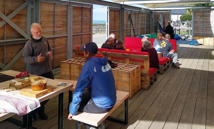 Dining, Sitting, and storage area of deck